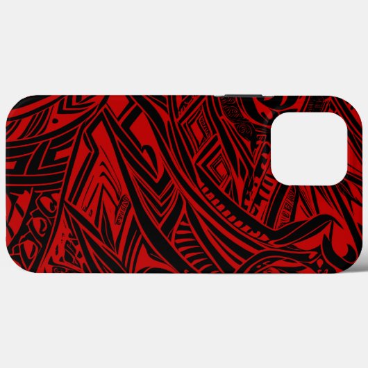 Schwarz-Rot-Stämme Abstrakt Case-Mate iPhone Hülle (Rückseite (Horizontal))