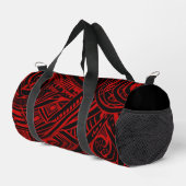 Schwarz-Rot-Stämme Abstrakt Duffle Bag (Rechte Ecke)