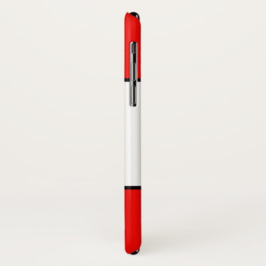 Schwarz-Rot-Streifen Case-Mate iPhone Hülle (Hinten/Links)