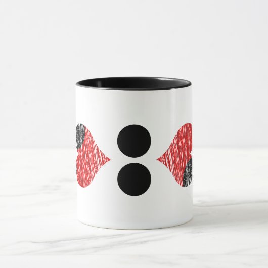 Schwarz-Rot-Tasse Tasse (Zentrum)