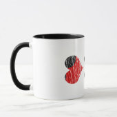 Schwarz-Rot-Tasse Tasse (Links)