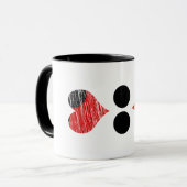 Schwarz-Rot-Tasse Tasse (Vorderseite Links)
