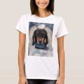 Schwarz-Rot-Teckel T-Shirt (Vorderseite)