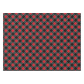 Schwarz-Rot und Grau Kariert überprüft - Tischdecke (Vorderseite (Horizontal))