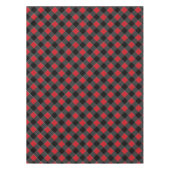 Schwarz-Rot und Grau Kariert überprüft - Tischdecke (Vorderseite)