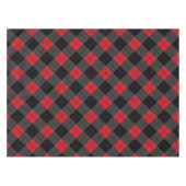 Schwarz, Rot und Grau Kariert überprüft - Tischdecke (Vorderseite (Horizontal))