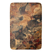 Schwarz, Rot und Rost Badematte (Vorderseite Vertikal)