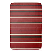 Schwarz, Rot und Weiß Badematte (Vorderseite Vertikal)