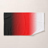 Schwarz, Rot und Weiß Badhandtuch Set (Handtuch)