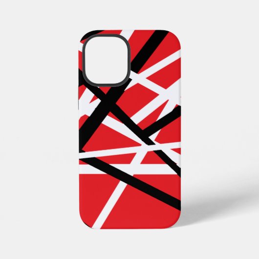 Schwarz, Rot und Weiß iPhone Hülle (Rückseite)