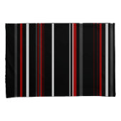 Schwarz, Rot und Weiß Kissenbezug (Vorderseite-Rechts)