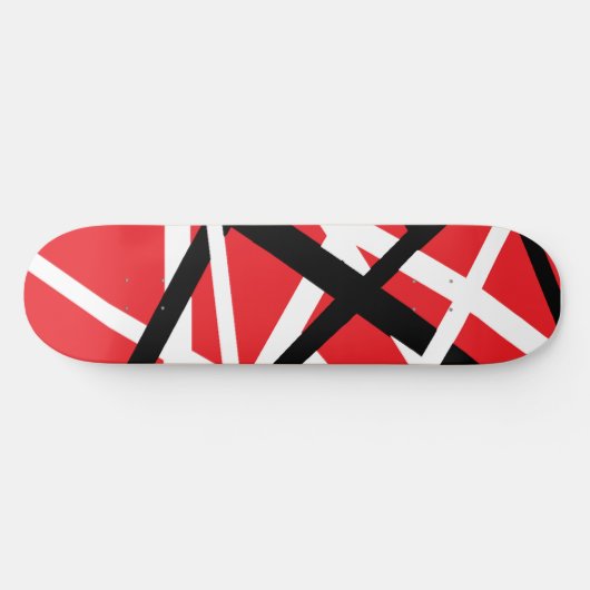 Schwarz, Rot und Weiß Skateboard (Horizontal)