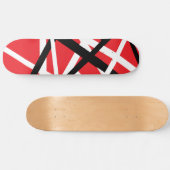 Schwarz, Rot und Weiß Skateboard (Horizontal)