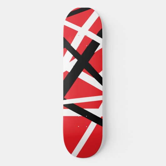 Schwarz, Rot und Weiß Skateboard (Vorderseite)
