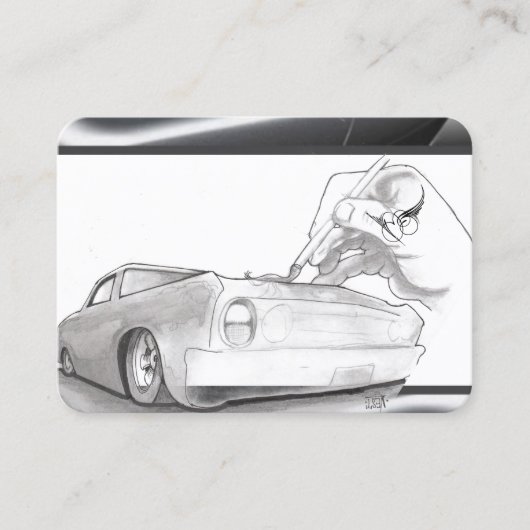 Schwarz, Rot, Weiß Visitenkarte (Vorderseite)