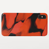 Schwarz-Rot-Wellen Case-Mate iPhone Hülle (Rückseite (Horizontal))