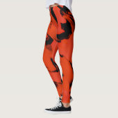 Schwarz-Rot-Wellen Leggings (Links)