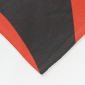 Schwarz-Rot-Zebra-Print Fleecedecke (Ecke)