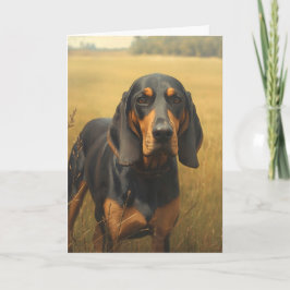 Schwarz-Rotbrauner Laufhund Karte