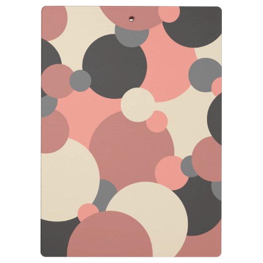 Schwarz-rote Moleküle Zwischenablage Klemmbrett (Rückseite)