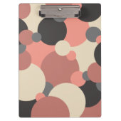 Schwarz-rote Moleküle Zwischenablage Klemmbrett (Vorderseite)