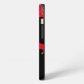 Schwarz & Roter Schädel iPhone Hülle (Linke Seite)