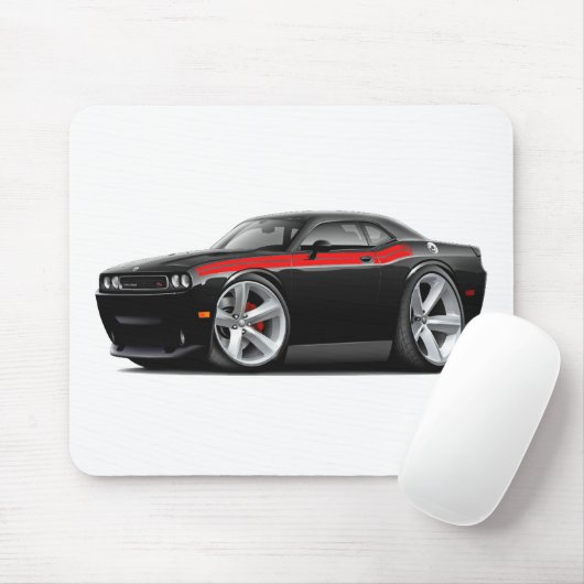Schwarz-Rotes Auto 2009-11 Herausforderer Mousepad (Mit Mouse)