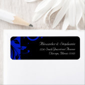 Schwarz/Royal Blue Reverse Swirt Wedding (Insitu)
