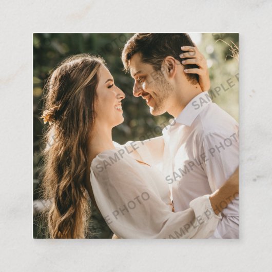 Schwarz | RSVP QR Code für Hochzeiten Begleitkarte (Rückseite)