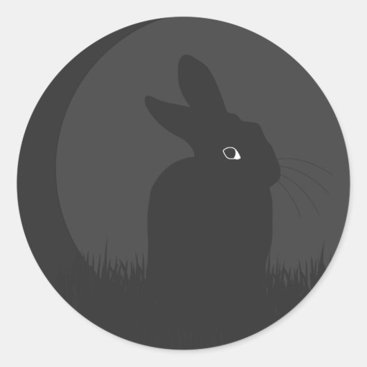 SCHWARZ RUNDER AUFKLEBER (Vorderseite)