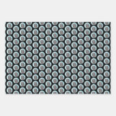 Schwarz-Russisch-Terrier-Malerei - Niedlicher Orig Geschenkpapier Set (Vorderseite 3)