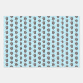 Schwarz-Russisch-Terrier-Malerei - Niedlicher Orig Geschenkpapier Set (Vorderseite)