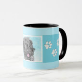 Schwarz-Russisch-Terrier-Malerei - Niedlicher Orig Tasse (VorderseiteRechts)