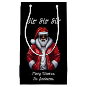Schwarz-Santa-Cool-Afrikanisch-Amerikanische Weihn Kleine Geschenktüte (Vorderseite)