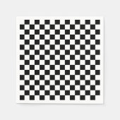 Schwarz-Schachtel-Teller Serviette (Vorderseite)