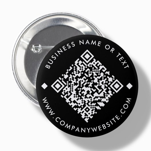 Schwarz | Schaltfläche für benutzerdefinierten QR- Button