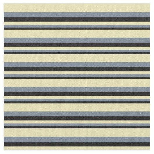 Schwarz, Schiefergrau und Tan-Muster Stoff (Nahaufnahme)