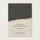 Schwarz-Schimmer-Papiervorlagenanzeigekarte (Rückseite)