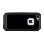 Schwarz, schlicht elegant LifeProof iPhone hülle (Rückseite (Horizontal))