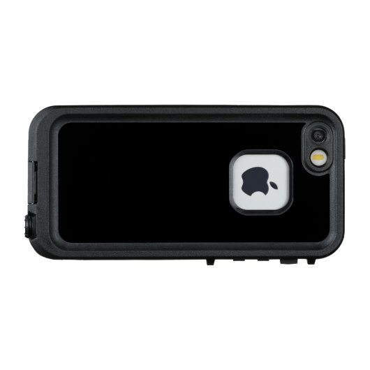 Schwarz, schlicht elegant LifeProof iPhone hülle (Rückseite (Horizontal))