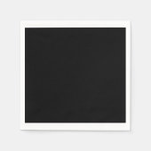 Schwarz, schlicht elegant serviette (Vorderseite)