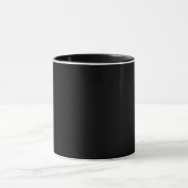 Schwarz, schlicht elegante Tasse (Zentrum)