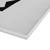 Schwarz Schneidebrett (Ecke)