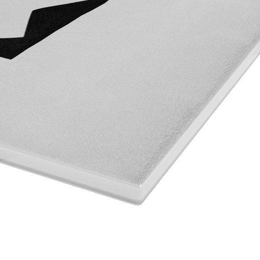 Schwarz Schneidebrett (Ecke)