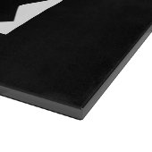 Schwarz Schneidebrett (Ecke)