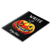 Schwarz schreiben, wenn Sie es wagen Halloween Läc Notizblock (Linke Seite)