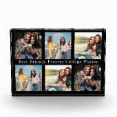 Schwarz-Schwarz-Beste Freunde Collage Foto Block (Vorderseite)