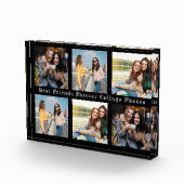 Schwarz-Schwarz-Beste Freunde Collage Foto Block (Rechts)