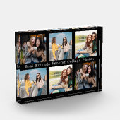 Schwarz-Schwarz-Beste Freunde Collage Foto Block (Links)