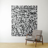 Schwarz-Schwarz-Camouflage-Muster für arktische Sc Wandteppich (Beispiel)